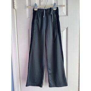 Nike Dri-FIT Youth XS Gray Black Athletic Training Pants Drawstring Straight Leg